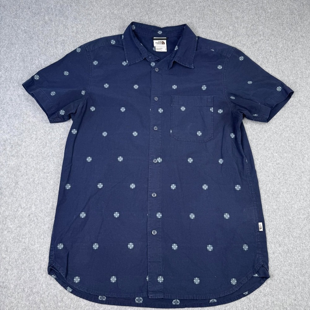 The‎ North Face Baytrail Pattern Short Sleeve Button Down Shirt Men's Size M